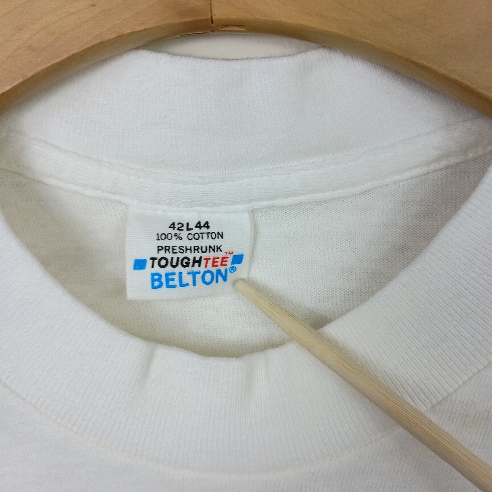 Vintage 80s LA California T Shirt White Large Short Sleeve Single Stitch USA - Picture 7 of 15